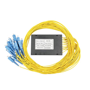 Fiber Optic 1:16 SC/UPC ABS Cassette Type  PLC Splitter Box Type For FTTH