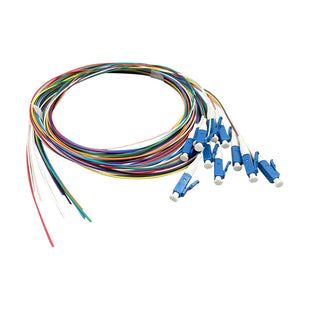 12 CoreFiber Optic Pigtail LC/UPC SM 0.9MM 1 meter