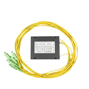 1:4 SC/APC ABS PLC Splitter Fiber Box Type PLC for ftth