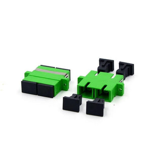 Manufacturer FTTH Optical Fiber SC/APC Singlemode Green Duplex Adapter