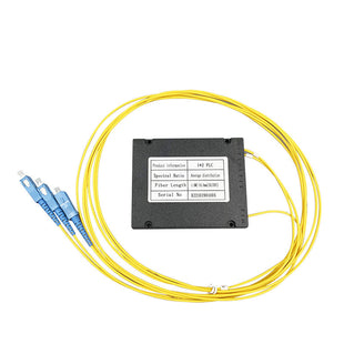 Fiber Optic 1:2 SC/UPC ABS PLC Splitter For FTTH