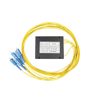 Fiber Optical 1:4 SC/UPC Cassette Type PLC splitter For FTTH