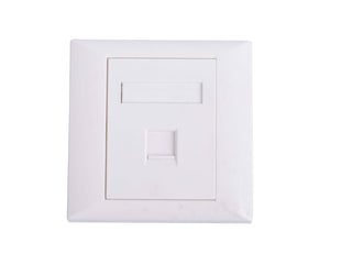 High Quality 1 Port Wall mount RJ45 Keystone Jack 86 Type Face plate