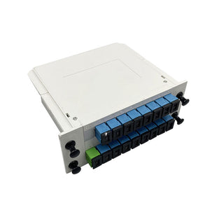 Fiber Optical SC/UPC 1x16 LGX Box Type Cassette Module PLC Splitter